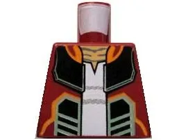 Torso SW Open Jacket with Black, Orange and Sand Green Lines and Pony Tails on Back Pattern (Hondo Ohnaka)