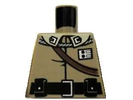 Torso SW General Calrissian Braid, Badge, Black Belt and Shoulder Strap Pattern