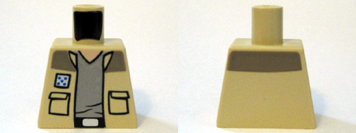 Torso SW Shirt Open with Pockets and Gray T-Shirt Pattern (Captain Antilles)