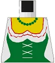 Torso Castle Forestman Green Corset and Necklace Pattern, Inside with Ribs (Reissue)