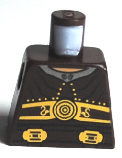 Torso Armor Ribbed with Disk and Two Buckles Pattern