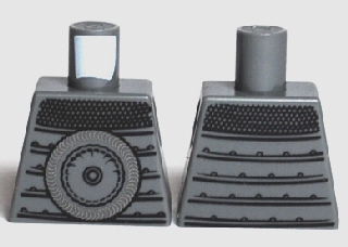 Torso Armor with Large Disk and Chain Mail Pattern