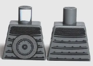 Torso Armor with Large Disk and Chain Mail Pattern