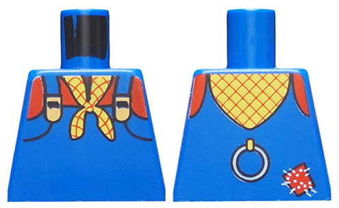 Torso Western Outfit Overalls with Checkered Bandana Pattern (Stinky Pete)