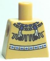 Torso Western Indians Necklace and Fringe Pattern