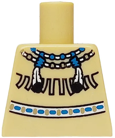 Torso Western Indians Necklace and Fringe Pattern