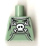 Torso Pockets and Skull and Crossbones Pattern