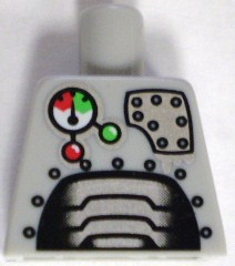 Torso Robot with Panels and Gauges Pattern