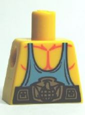 Torso Muscles with Medium Blue Tank Top and Belt Pattern