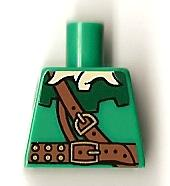 Torso Forestman with White Shirt Collar and Brown Belt Pattern