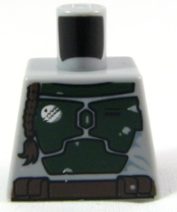 Torso SW Mandalorian Armor Plates Dark Green Pattern (Boba Fett)