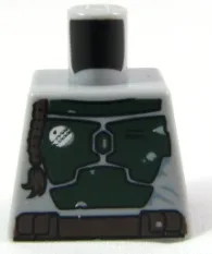 Torso SW Mandalorian Armor Plates Dark Green Pattern (Boba Fett)