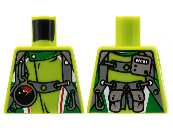 Torso World Racers - Team Extreme with Vest with Belts and Radar Pattern