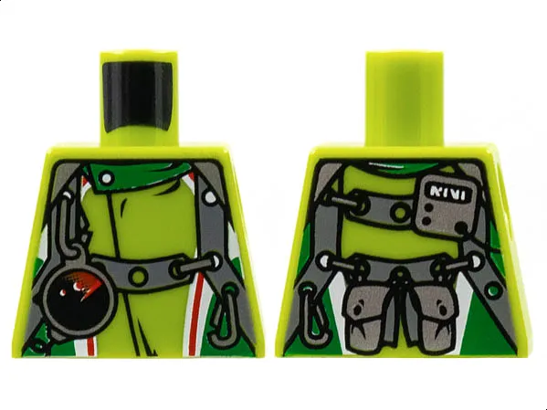 Torso World Racers - Team Extreme with Vest with Belts and Radar Pattern