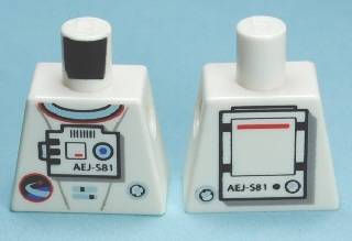 Torso Shuttle Adventure Logo and Equipment with 'AEJ-S81' Front and Back Pattern