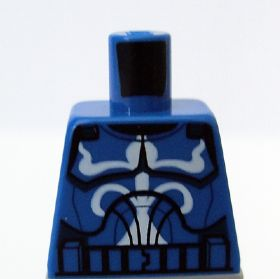 Torso SW Armor Clone Trooper with White Senate Commando Captain Markings Pattern