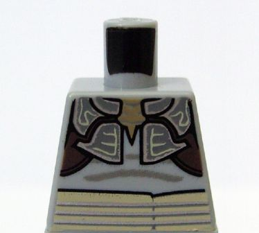 Torso SW Weequay Armor with Silver Lines Pattern