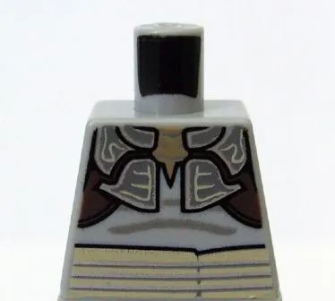 Torso SW Weequay Armor with Silver Lines Pattern