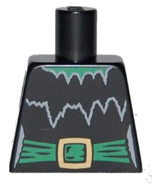 Torso Witch with Torn Collar and Green Belt with Gold Buckle Pattern