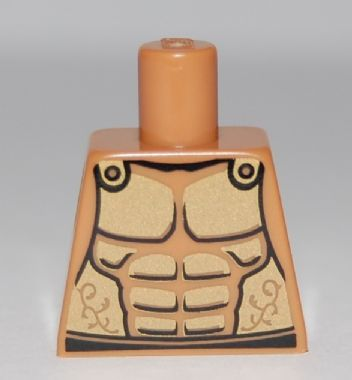 Torso Armor with Gold Plated Muscles Outline Pattern (Spartan)