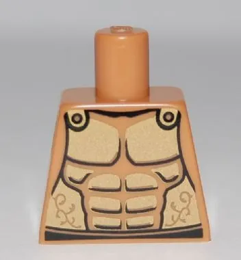Torso Armor with Gold Plated Muscles Outline Pattern (Spartan)
