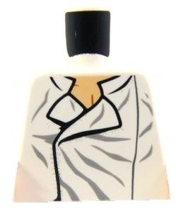 Torso SW Shirt Open Collar with Wrinkles Pattern (Han Solo)