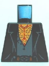 Torso Open Jacket over Open Shirt, Hairy Chest Pattern