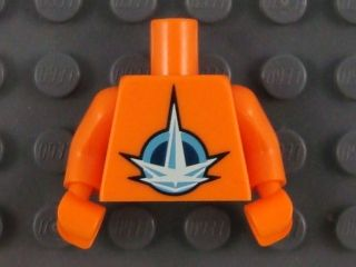 Torso LEGO Universe Nexus Astronaut Pattern / Orange Arms / Orange Hands