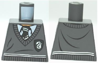 Torso Harry Potter Uniform Slytherin Shield and Stripe Pattern