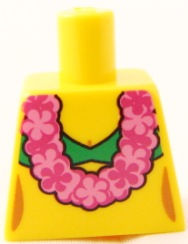 Torso Green Bikini and Pink Lei Pattern