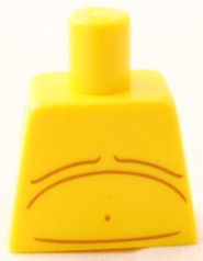 Torso Bare Chest with Body Lines Pattern