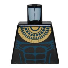 Torso Pharaoh's Quest Bare Chest with Muscles Outline and Gold Necklace Pattern (Anubis Warrior)