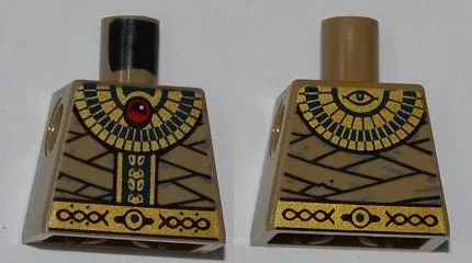 Torso Pharaoh's Quest Mummy Wrappings with Gold Necklace and Gold Belt Pattern