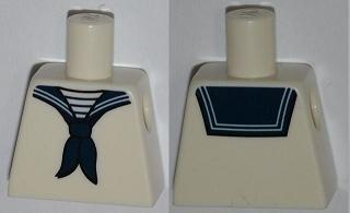 Torso Sailor Uniform with Dark Blue Neckerchief Pattern