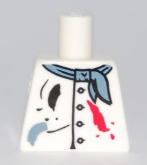 Torso Painter's Smock with Buttons, Scarf and Paint Spots Pattern