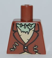 Torso Torn Jacket and Tan Tattered Shirt with Stitches Pattern (Frankenstein Monster)