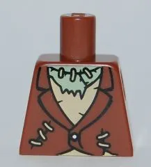 Torso Torn Jacket and Tan Tattered Shirt with Stitches Pattern (Frankenstein Monster)