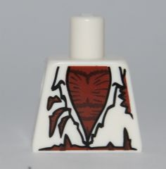 Torso Shirt Tattered with Werewolf Hairy Chest Pattern