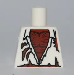 Torso Shirt Tattered with Werewolf Hairy Chest Pattern
