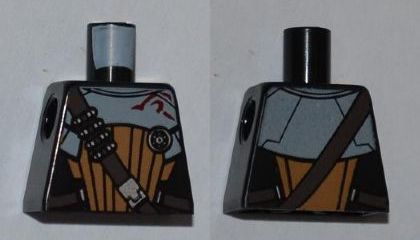 Torso SW Armor, Strap with Ammo, Red Symbol, Round Badge Pattern (Embo)