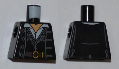 Torso PotC Jacket over Vest Fancy with Belt and Shirt Pattern