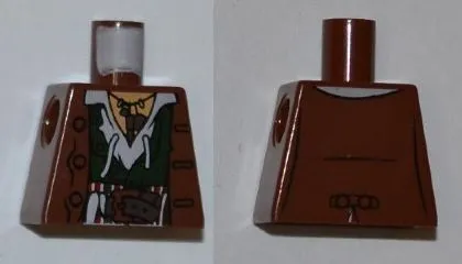Torso PotC Jacket over Dark Green Vest and White Shirt Pattern