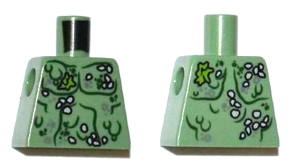 Torso PotC Bare Chest with Marine Growth Pattern