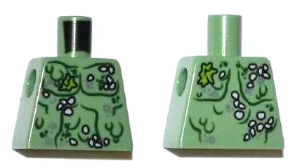 Torso PotC Bare Chest with Marine Growth Pattern
