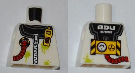 Torso Safety Zip Suit with 'ADU INSPECTOR' Back Pattern