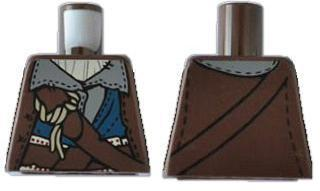 Torso PotC Stitched Jacket over Dark Bluish Gray Shirt Pattern