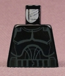 Torso SW Armor Clone Trooper Dark Bluish Gray Outline Pattern (Clone Wars)