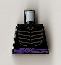 Torso Ninjago Skeleton Ribs Gray and Purple Waist Sash Pattern