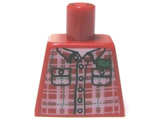 Torso Plaid Shirt with Buttons, Pockets and 'Kel' Pattern