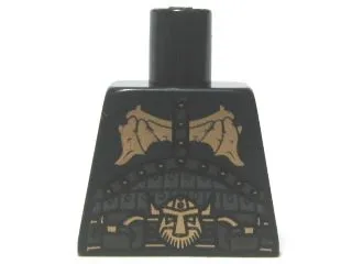 Torso Armor with Copper Dragon Wings, Dwarf Head Buckle and Pouches Pattern
